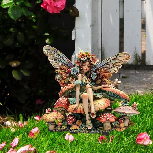 2d Fair Elf Fairy Decorative Jardin Papier créatif Ornement de pelouse