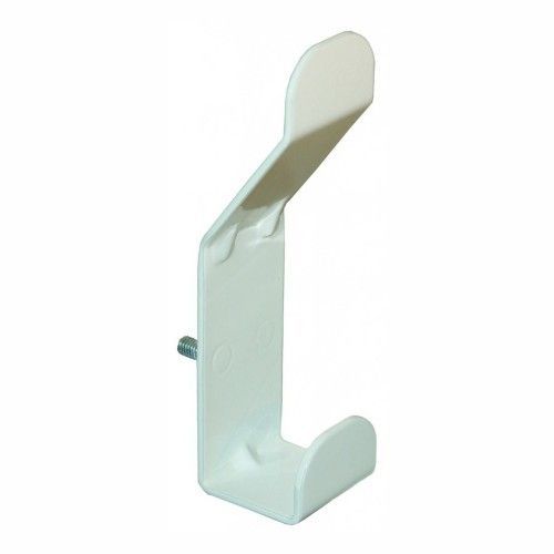 Patère - pour lisse modulable - en acier - blanc - 12170 DEVISMES