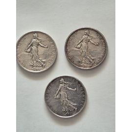 5 Francs Semeuse En Argent.