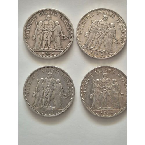 5 Francs Hercule En Argent.