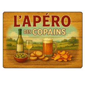 Planche À Découper LApéro Des Copains  28,5 X 20 Cm