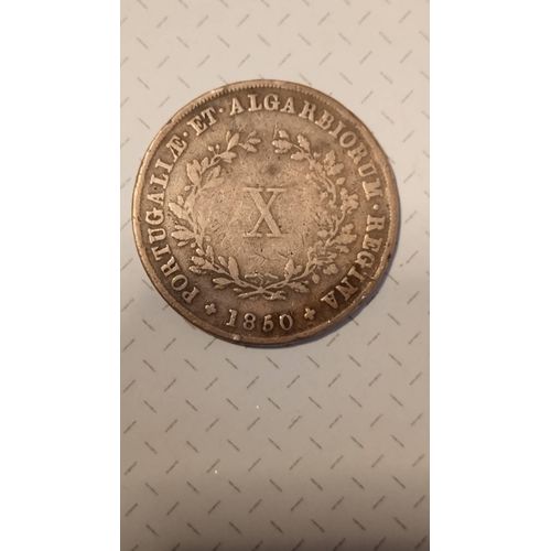 10 Reis 1850 Marie 2 Portugal État Sup