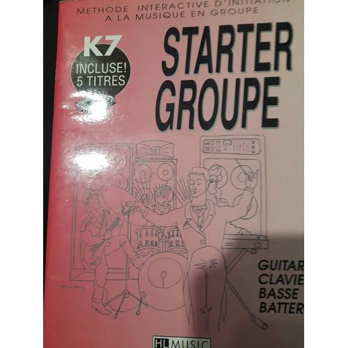 Starter Groupe Guitare Clavier Basse Batterie Avec K7
