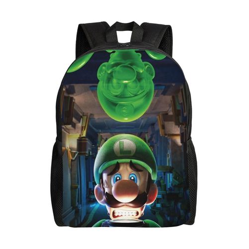 Sac à dos unisexe Luigi's Mansion, cartable pour ordinateur portable, cartable pour étudiant, sac à dos léger et basique pour adultes, adolescents et enfants - SYS420