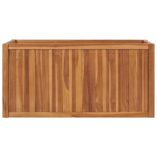 Vidaxl Lit Surélevé 100x50x50 Cm Bois De Teck Solide