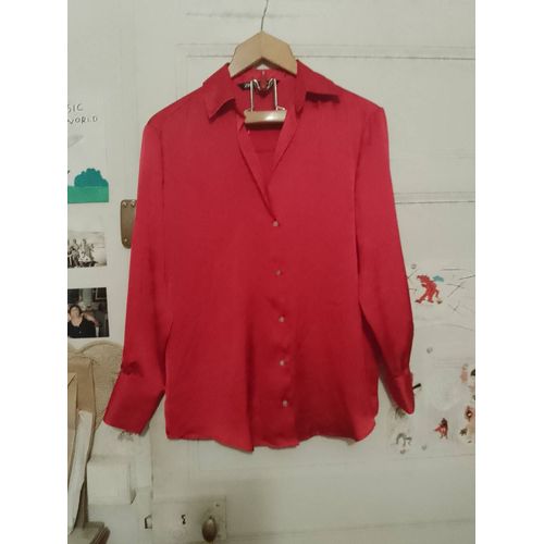 Chemise Légère Rouge 40 L Zara.