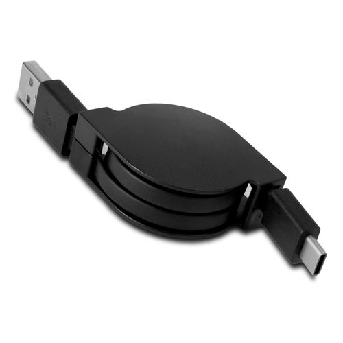 Eryi-Câble Usb C Rétractable | Charge Rapide | 2 A | Compatible Avec Samsung Galaxy S20/10/9/Note 10/9, Xiaomi Mi 10/9, Manette Ps5/Xbox Series X/S, Etc | 75 Cm | Noir