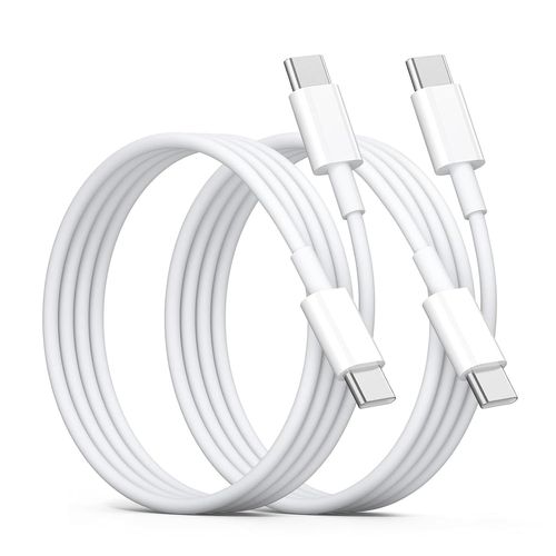 Aer-Câble Usb C Vers Usb C Charge Rapide, [2m/Lot De 2] 60w Câble Usb Type C,Usbc Chargeur Câble Compatible Avec Iphone 16 15 Samsung Galaxy S24 S23 Pixel Ipad Macbook Pro/Air