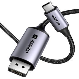 CHECARZHN--NO1-Câble Usb C Vers Displayport 1.4 8K 60Hz 4K 240Hz 32.4Gbps Compatible Avec Iphone 16 Plus Pro 15 Macbook M4 M3 M2 Ipad Pro Galaxy S24 S23 Tab S9 Câble Type C Dp1.4 Thunderbolt 4 3 (2M)