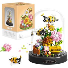 YOUY-Kit De Construction De Bouquet De Fleurs,Kit De Blocs De Construction De Bouquet De Fleurs,Fleurs Artificielles Kit Construction Fleurs,Pour Décoration De La Maison Et Cadeau