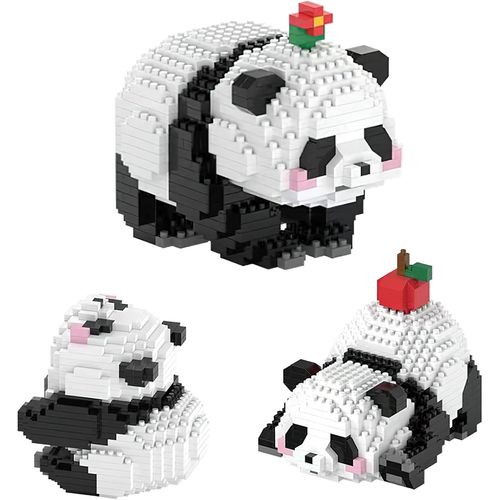 Panda 3 En 1-Jouet De Construction-Briques D'animaux-Jouet De Construction-Jouet De Construction Pour Enfants À Partir De 6 Ans (B)