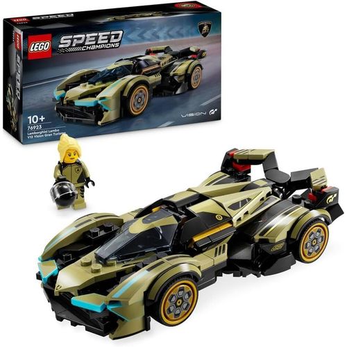 ERYI-Speed Champions Lamborghini Lambo V12 Vision Gt Super Car - Réplique De Véhicule Jouet - Modèle À Construire - Cadeau Pour Enfants Garçons Et Filles De 10 Ans Et Plus Et Fans De Jeux Vidéo 76923