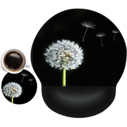 Newplenty Mouse Pad with Gel Wrist Rest, Ergonomic Mouse Pad, Comfort with Wrist Rest Gaming Mouse Pad for Computer and Laptop