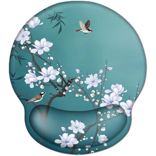 Ergonomic Mouse Pad with Pattern-Ergonomic Mouse Pad with Gel Cushion-Wrist Rest