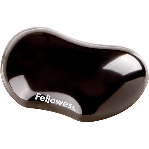 KALANKA-Mini Repose-Poignet Crystal Gel , Ergonomique, Repose-Poignet Pour Souris Gel Transparent Noir, 18 x 122 x 88 mm