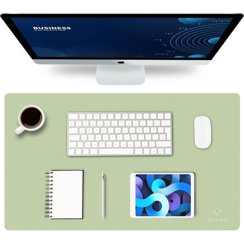 JGD-Tapis de bureau en cuir, petit tapis de souris, tapis de clavier, tapis de protection pour ordinateur et ordinateur portable, tapis de bureau pour écrire, sous-main et housse (60 x 35 cm,