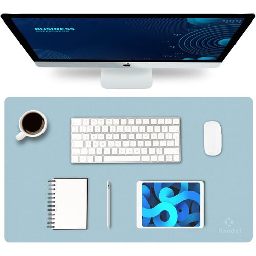 JGD-Tapis de bureau en cuir, petit tapis de souris, tapis de clavier, tapis de protection pour ordinateur et ordinateur portable, tapis de bureau pour écrire, sous-main et housse (60 x 35 cm,