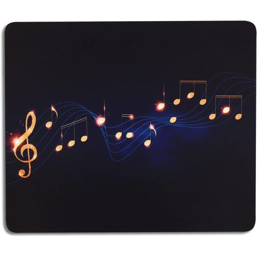 Tapis de Souris Petit avec Motif Tapis de Souris Musical Design 24 x 20 cm Bleu Marine Tapis de Souris Femmes