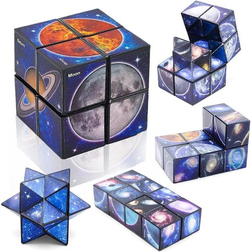 Star Cube Magique Magic Cube¿2 en 1 Ciel étoilé Cube Magique Infinity Cube¿Jouets Jeux à partir de 6 7 8 9 Ans Garçons Enfants