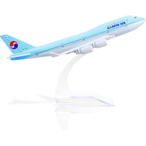 Dda-747 Kit D'avion Modèle Coréen - Modèle D'avion En Métal Moulé Sous Pression 1/400 Avec Support (6 Pouces) Modèle D'avions Boeing 747 Cadeaux Pour Les Passionnés D'aviation