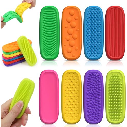 DDA-Fidget Toys Sensory Stones 8 pièces, Jouets sensoriels Anti-Stress Enfants,Jouets Antistress,Jouets sensoriels, Jouets sensoriels pour l'anxiété, l'Adhs & l'Autisme