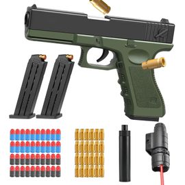 KALANKA-Pistolet Jouet avec Balles Souples,Pistolet à Balle Molle,Eva Mousse Jouet Blaster avec Chargeur éjectable et Balles,Pistolet Jouet Mousse Blaster,pour 14+ Cadeaux pour Enfants