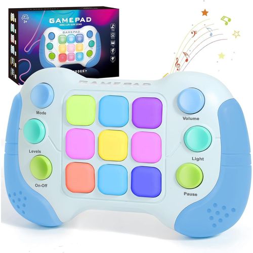 KAL-Console De Jeu Portable, Jeu Quick Push Fidget Toys Pour Enfants Adultes, Pop Game Jeu Électronique Jouets Antistress Cadeaux Pour Enfants Pop Lumineux Enfant, Cadeaux De Noël