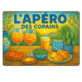 Planche À Découper LApéro Des Copains  28,5 X 20 Cm