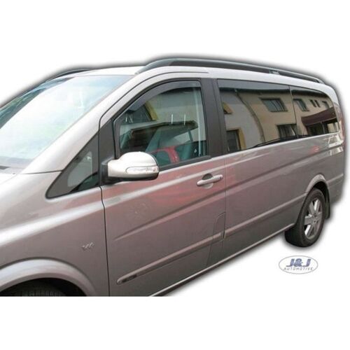 Déflecteurs D'air - J&j Automotive - Mercedes Vito/Viano W639 - Fumé - Acrylique Renforcé - Installation Facile