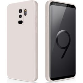Eryi-Coque Pour Samsung Galaxy S9 Plus / S9+ Case En Silicone, Etui De Protection Antichoc Etui Housse Silicone Ultra-Mince Avec Couche Intérieure En Fibre Et Protection Pour Caméra, Blanc