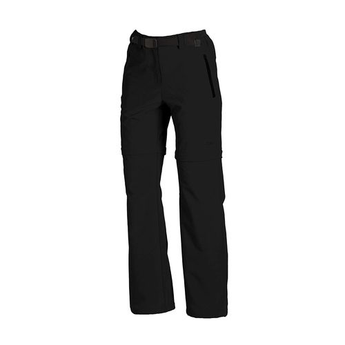 Cmp - Women's Zip Off Pant - Pantalon Convertible Taille 34, Noir