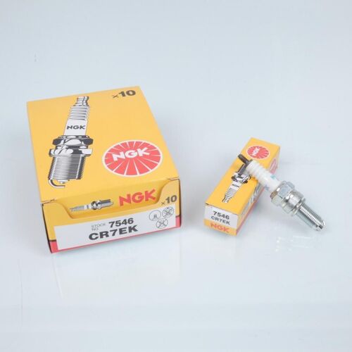 Boîte De 10 Bougie D'allumage Ngk Cr7ek / 7546 Pour Scooter Moto Neuf