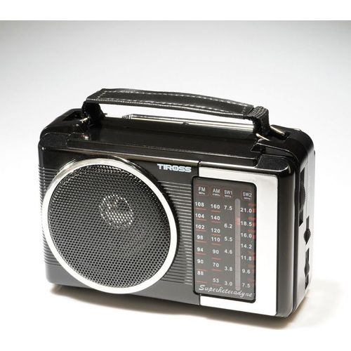 Tiross R?cepteur radio TS-460, Radio, Argent, Noir