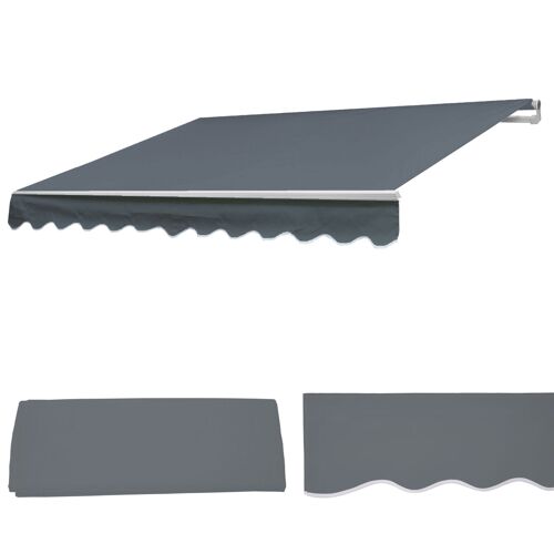 Toile de rechange pour store T790, store à bras articulé toile de rechange 4x3m   acrylique gris