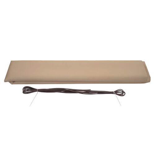 Housse de rechange pour store HWC-H27, cassette complète Housse de rechange protection solaire 6x3m   polyester crème