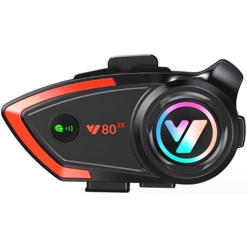Lbgwp60-Bluetooth 5.0 Casque Écouteur Intercom Pour Moto | 800 Mètres | Ip67 Imperméable | Qualcomm Jeu De Puces | Pour Musique Gps Ski (Microphone Souple Pour Casque Intégral)