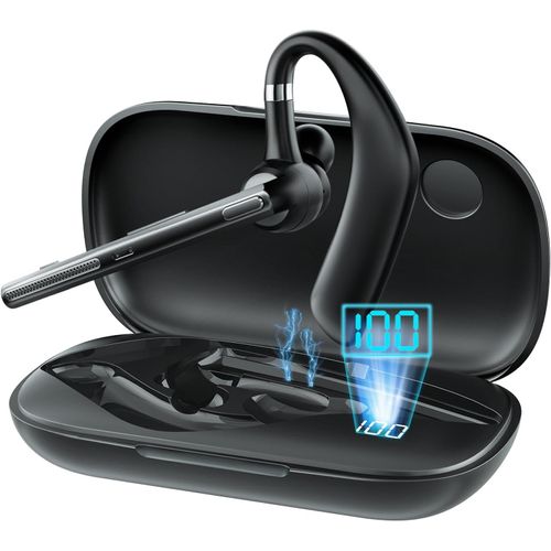 Lbgwp60-Oreillette Bluetooth V5.3 Avec Double Micro Enc, 12h De Conversation Mains Libres Claires, Compatible Avec Android, Ios, Ordinateur Portable, Pour Conduite, Bureau