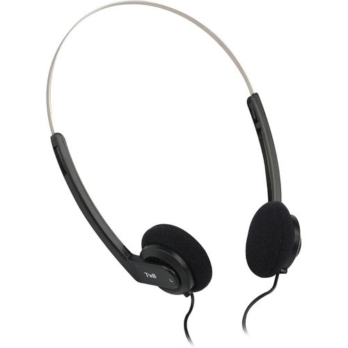 SUBZONAL-Arko, Casque Filaire pour PC, Smartphone, Mac, Tablette, Universel Stéréo, Arceau Réglable, Ultra Léger et Confortable, Prise Jack Gold 3,5 mm, Ergonomique, Câble 1.10 Mètres ¿ Noir