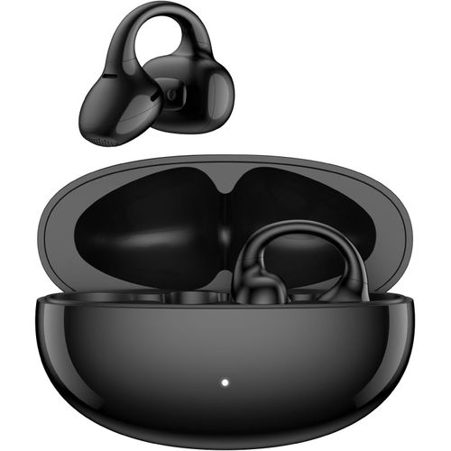 Lolliclip Écouteurs Ouverts Sans Fil, Bluetooth 5.4, Hi-Res Ldac, Anc Adaptatif, Suivi De La Santé, Audio Spatial, Design Interchangeable, Connexion Multipoint, Contrôle Par App, Ip56, Noir