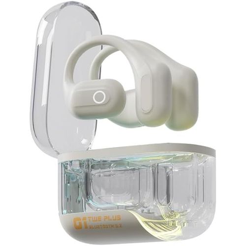 Clair Earhook Bluetooth Gaming On Ear Écouteurs - Wireless Ecouteurs Tour D'Oreille Sans Fil Casque À Faible Latence Over Ear Tws À Oreille Ouverte Convient Aux Joueurs/Coureurs/Sports - Blanc