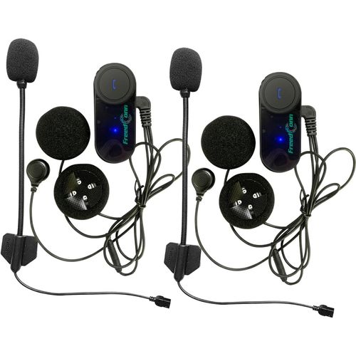 Lbgwp60-Intercom Moto Bluetooth Casque, 2*Tcom Vbcasque Kit Moto Main Libre Écouteur,800m 2-3 Riders Group Des Moto Communication Systèmes Bluetooth,Avec Écran Lcd, Radio Fm,Partage De Musique
