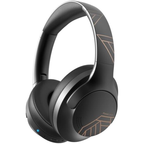 MEVRONISSHOP-Casque Bluetooth sans Fil, 50 h de Jeu, Casque Audio Bluetooth 5.3 avec 4 Modes EQ, Pliable, HiFi Stereo, avec Microphone pour iPhone/Voyage/PC (Noir)