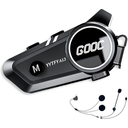 Lbgwp60-Casque De Moto Bluetooth - Intercom - Avec Assistant Vocal - Casque De Moto - Haut-Parleur Universel - Étanche - Batterie 1500 Mah (Cyclisme, Ski, Escalade