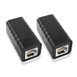 ASFASFq-GINTOOYUN Lot de 2 parasurtenseurs RJ45 Ethernet 8P 8C RJ45 femelle vers femelle pour routeurs, ordinateurs portables, commutateurs, ordinateurs, etc