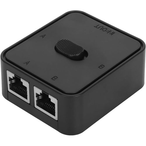 lbgwp60-Commutateur Réseau Gigabit À 2 Ports, Commutateur Ethernet Gigabit À Port Rj45 Cat6 2 En 1, Boîte De Sélection De Répartiteur De Commutateur À Clé Réseau