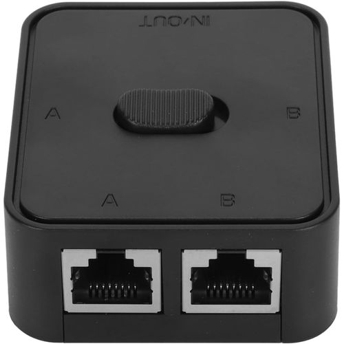 lbgwp60-Commutateur Réseau Gigabit Rj45 Cat6 2 Ports, Hub De Sélection De Répartiteur De Commutateur Réseau 2 Ports, Commutateur Répartiteur De Clé Réseau 2 En 1 Sortie, Commutateur