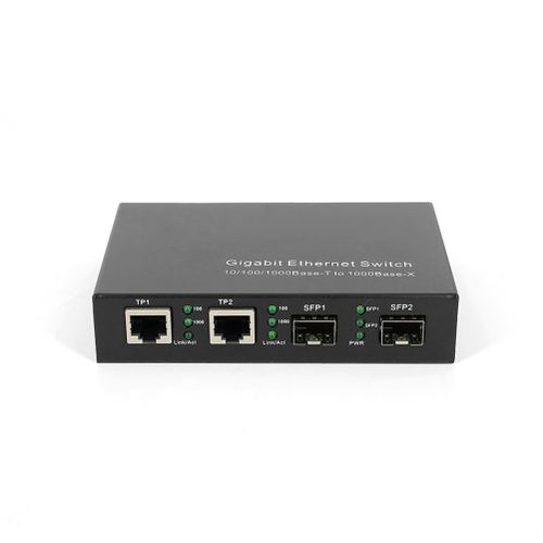 lbgwp60-4 Ports Commutateur Ethernet 10/100/1000M Avec 2 Ports Rj45 Et 2 Ports Sfp