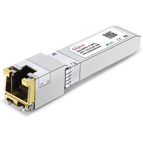 2025Newest 10GBASE-T SFP+ a RJ45 Transceiver, Module SFP+ vers RJ45 en Cuivre 10G avec Puce RTL8261N pour Cisco SFP-10G-T-S, Ubiquiti UF-RJ45-10G, Netgear, Supermicro, Linksys, jusqu'a 30m