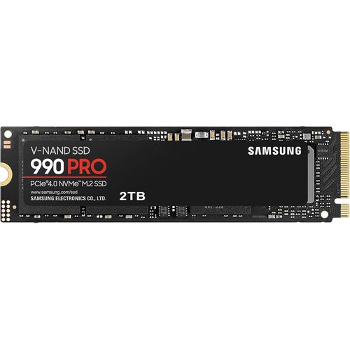 lbgwp60-Ssd 990 Pro Nvme M.2 Pcle 4.0, Ssd Interne, Capacité 2 To, Vitesse De Lecture Jusqu'À 7 450 Mo/S, Gestion Intelligente De La Chaleur Avec Revêtement En Nickel, Mz-V9P2T0Bw