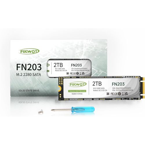 lbgwp60-Fn203 2To M.2 Sata Ssd - Slc Cache 3D Nand Tlc Sata Iii 6Gb/S M.2 2280 Ngff Disque Ssd Interne, Jusqu'À 550Mo/S, Compatible Avec Ultrabooks, Tablettes Et Mini Pcs